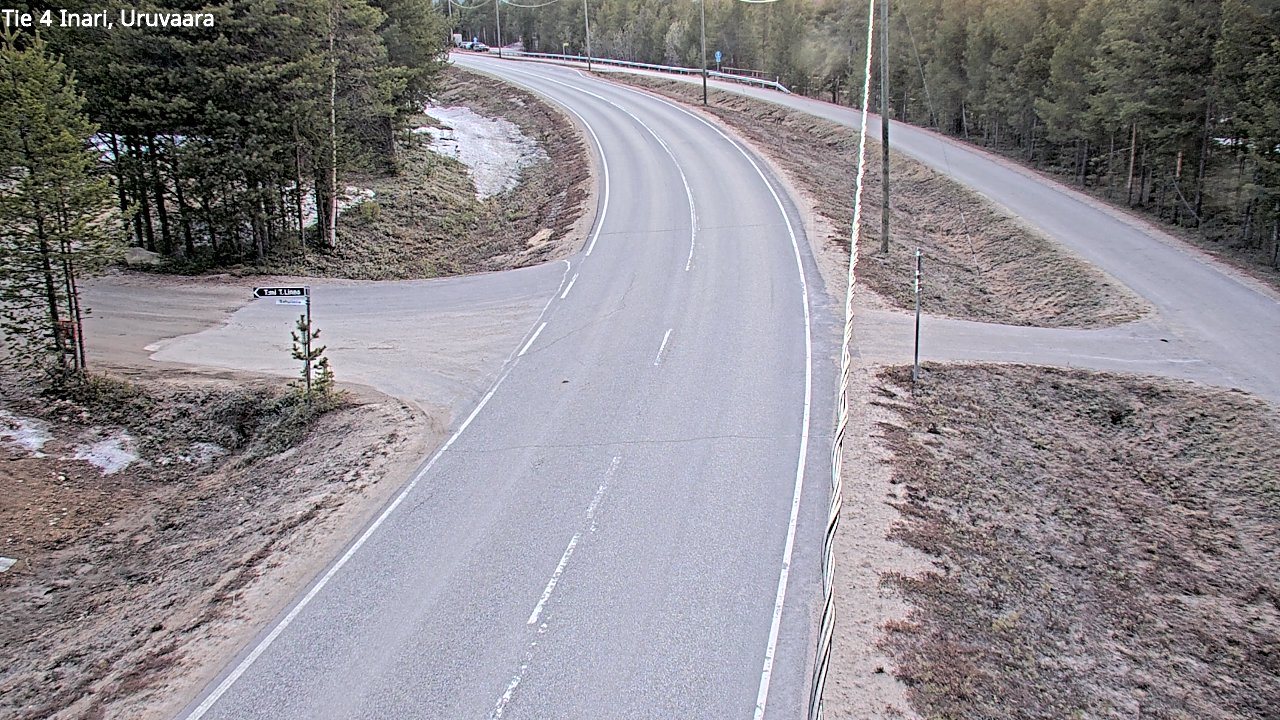 Weather Camera Image Road 4 Inari, Uruvaara, Inari, Lappi