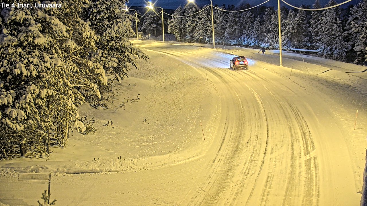 Weather Camera Image Väg 4 Enare, Uruvaara, Inari, Lappi