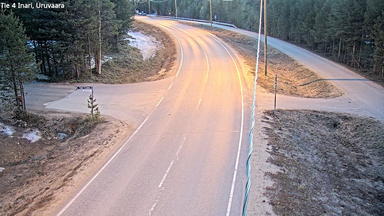 Weather Camera Image Road 4 Inari, Uruvaara, Inari, Lappi
