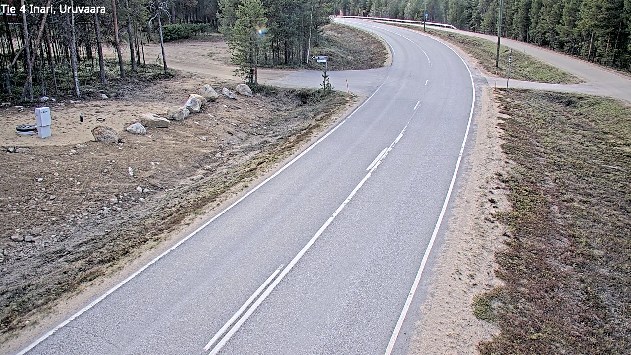 Weather Camera Image Road 4 Inari, Uruvaara, Inari, Lappi