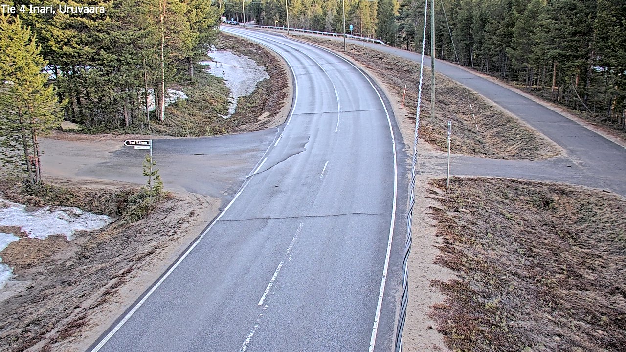 Weather Camera Image Road 4 Inari, Uruvaara, Inari, Lappi