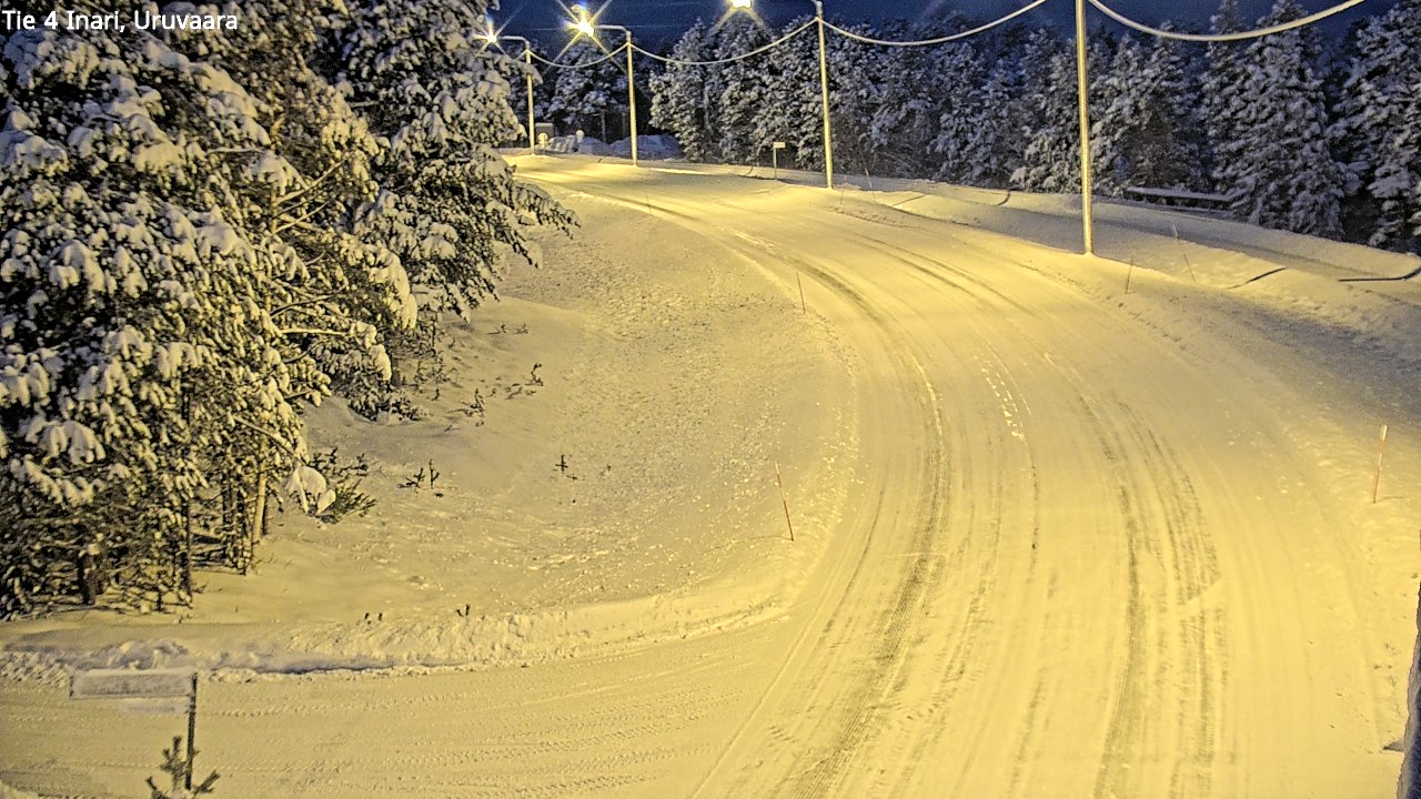 Weather Camera Image Road 4 Inari, Uruvaara, Inari, Lappi