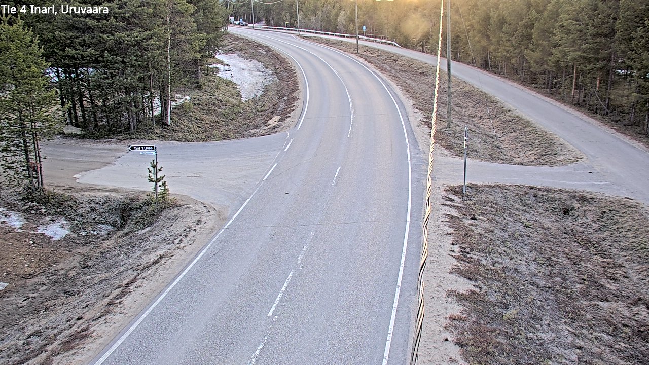 Weather Camera Image Road 4 Inari, Uruvaara, Inari, Lappi