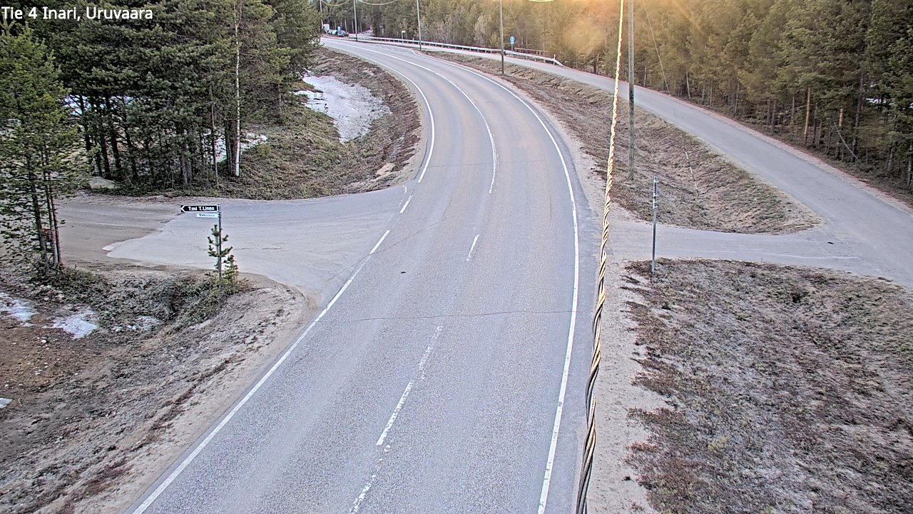 Weather Camera Image Road 4 Inari, Uruvaara, Inari, Lappi