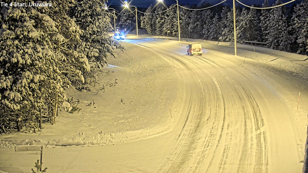 Weather Camera Image Väg 4 Enare, Uruvaara, Inari, Lappi