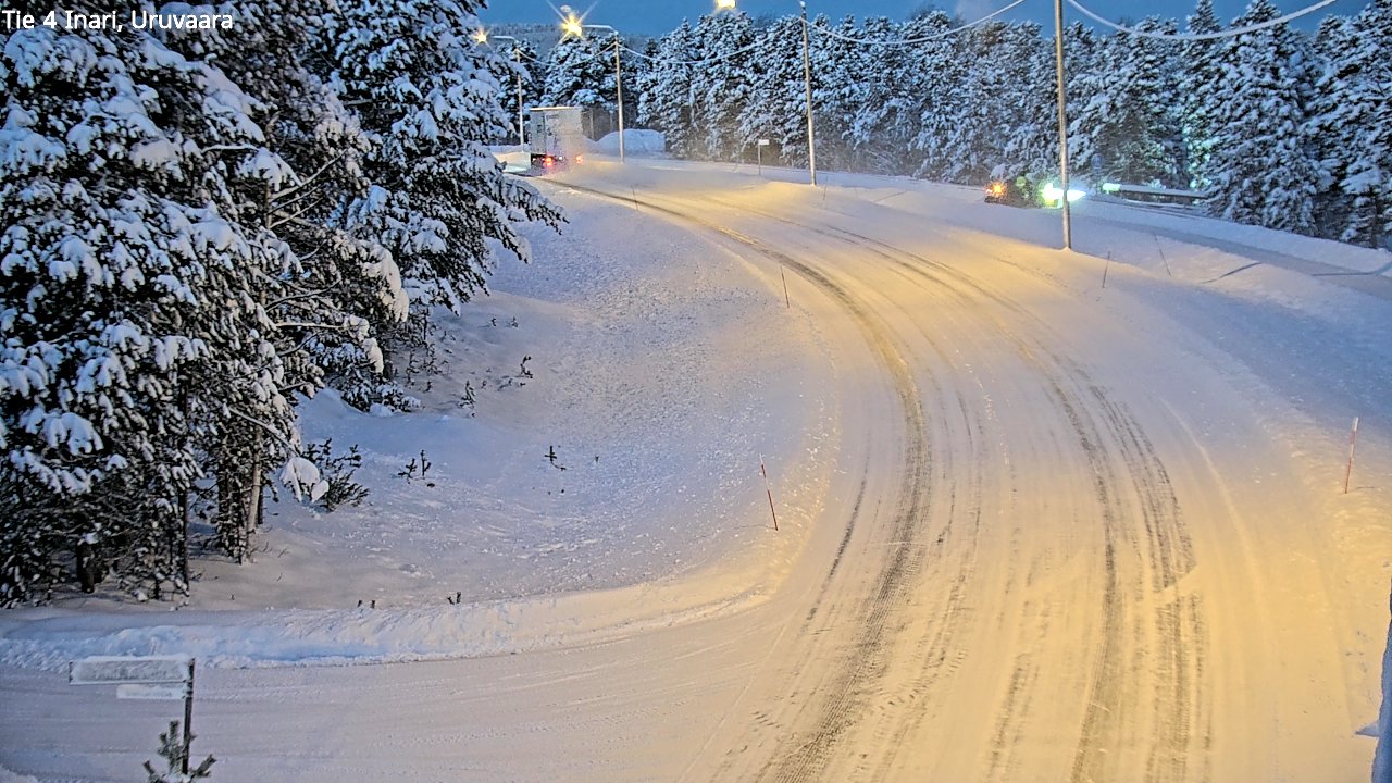 Weather Camera Image Road 4 Inari, Uruvaara, Inari, Lappi