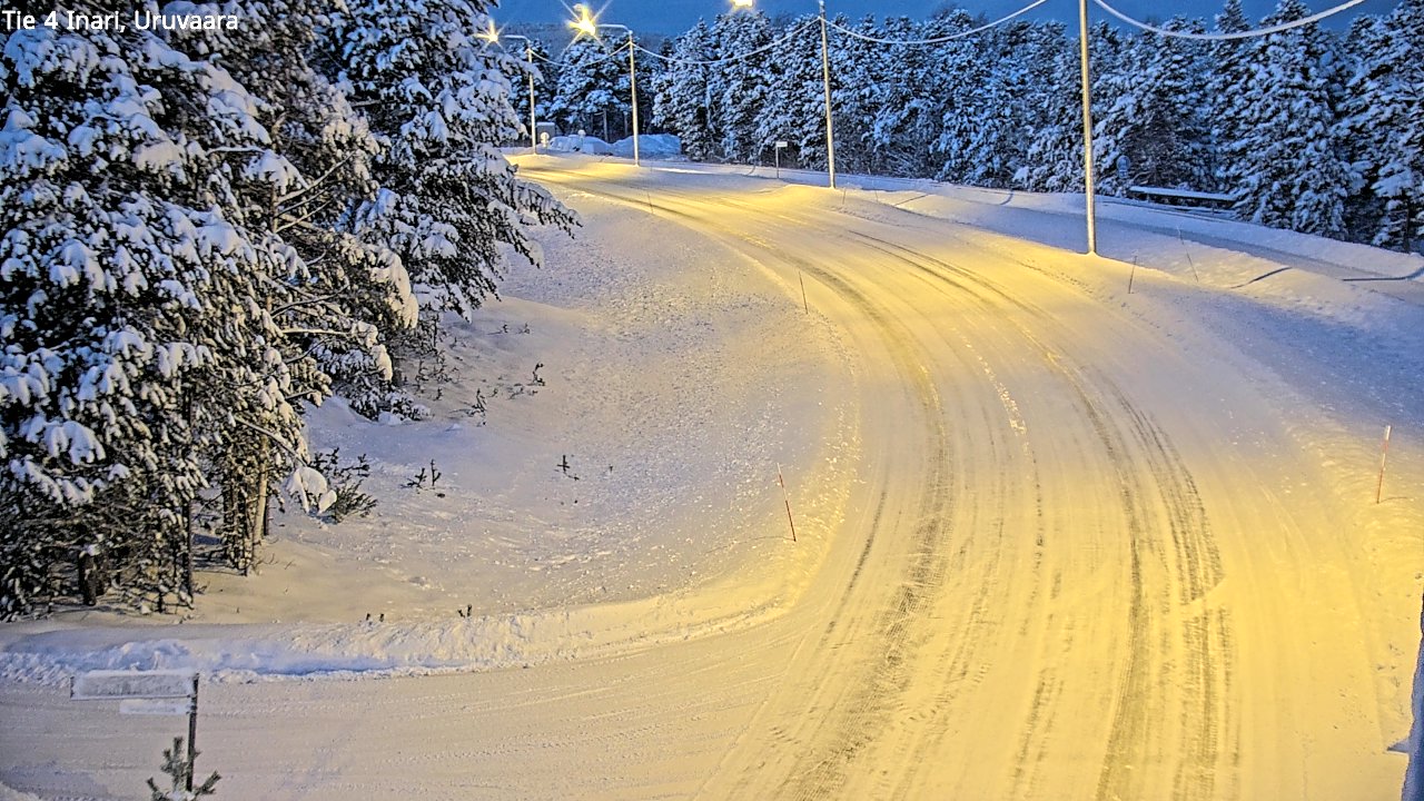 Weather Camera Image Road 4 Inari, Uruvaara, Inari, Lappi