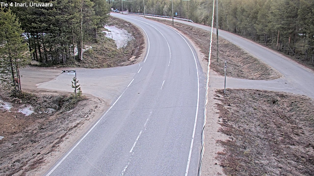 Weather Camera Image Road 4 Inari, Uruvaara, Inari, Lappi