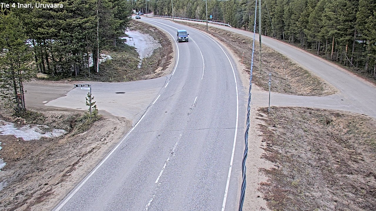 Weather Camera Image Road 4 Inari, Uruvaara, Inari, Lappi