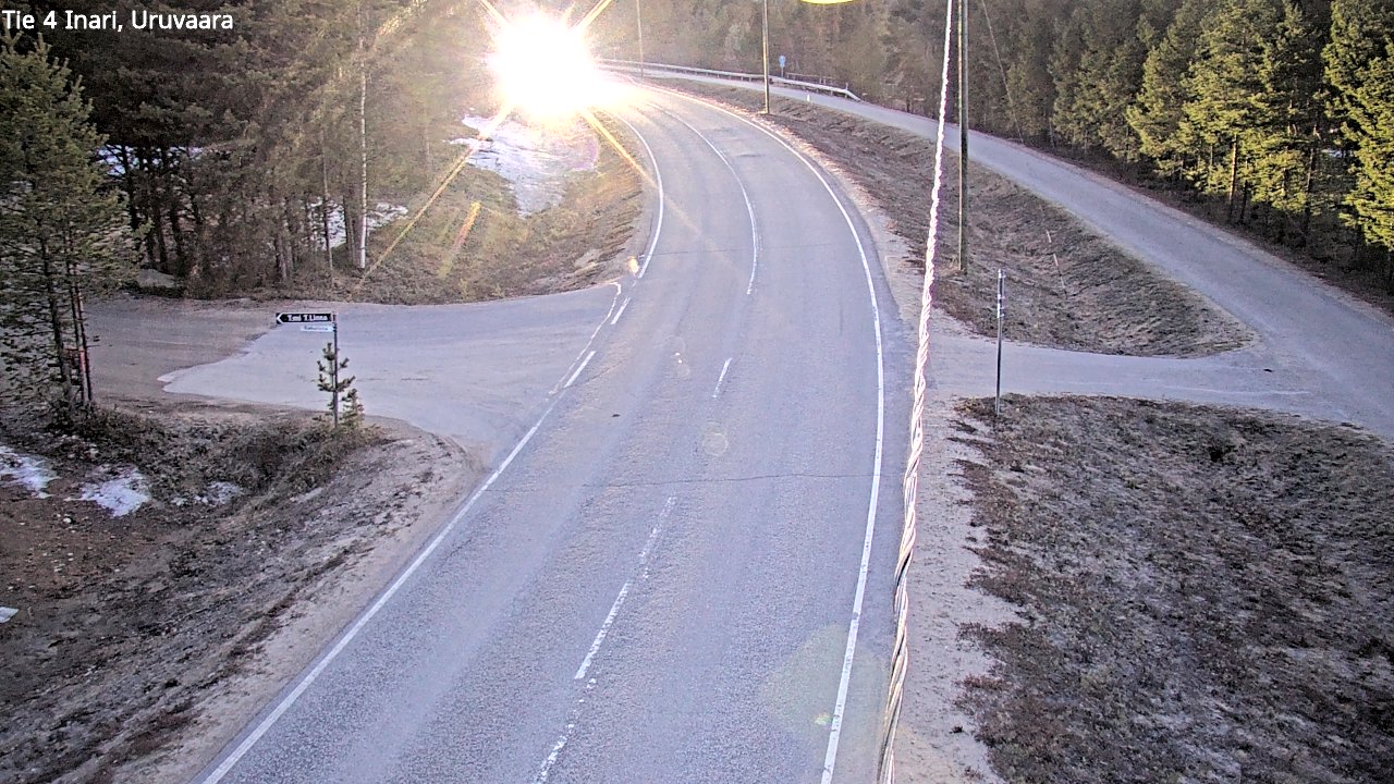 Weather Camera Image Road 4 Inari, Uruvaara, Inari, Lappi