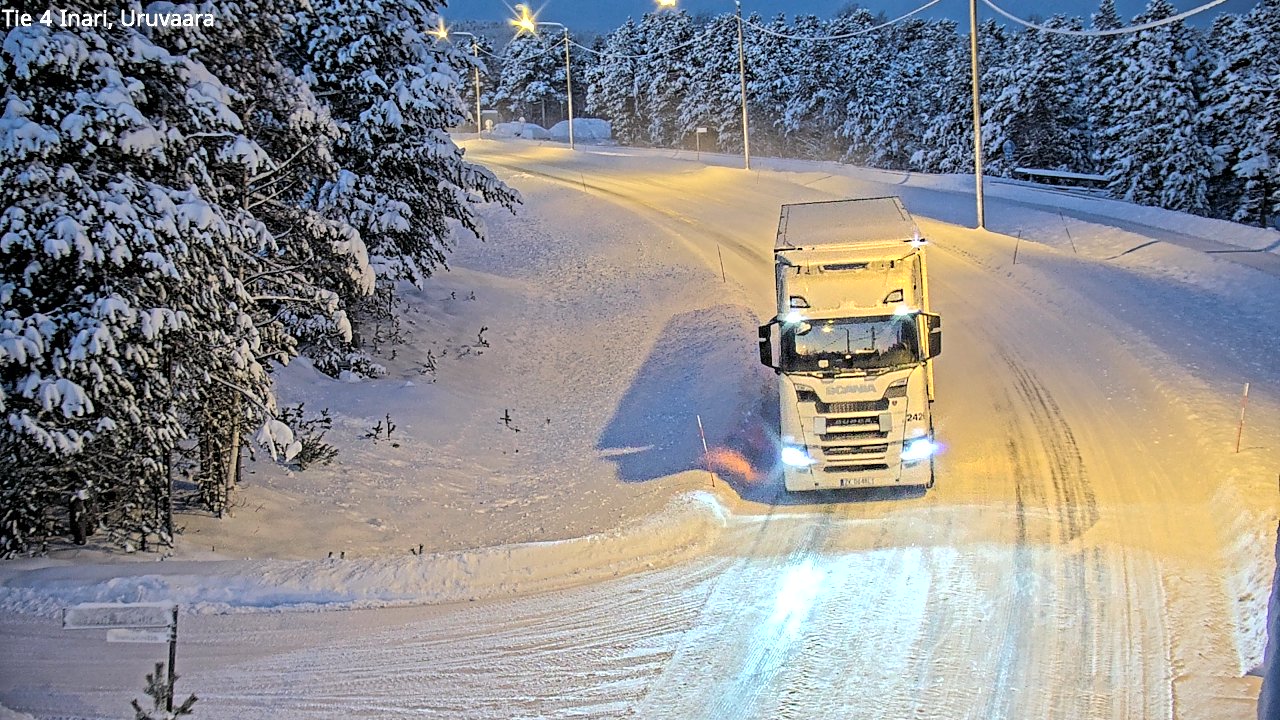 Weather Camera Image Road 4 Inari, Uruvaara, Inari, Lappi