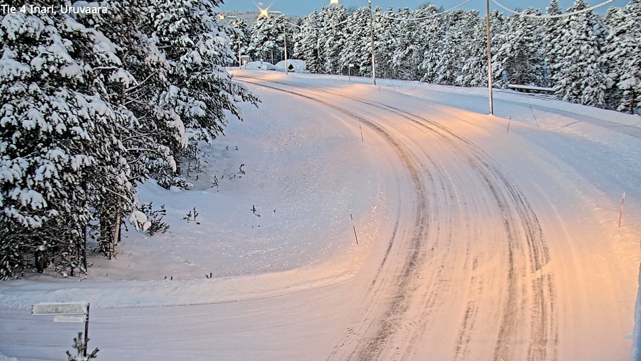Weather Camera Image Road 4 Inari, Uruvaara, Inari, Lappi