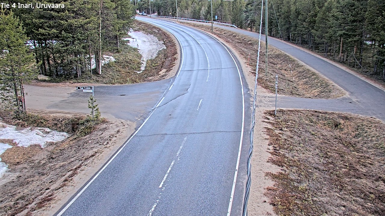 Weather Camera Image Road 4 Inari, Uruvaara, Inari, Lappi