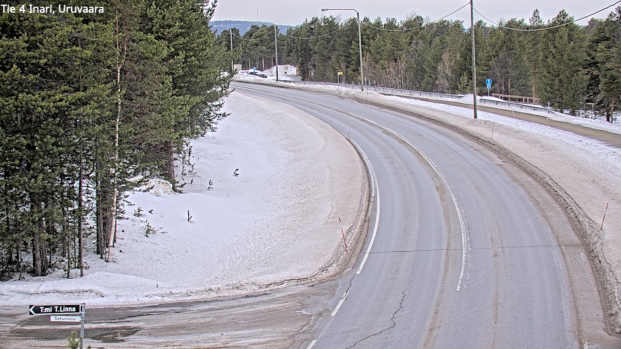 Weather Camera Image Road 4 Inari, Uruvaara, Inari, Lappi