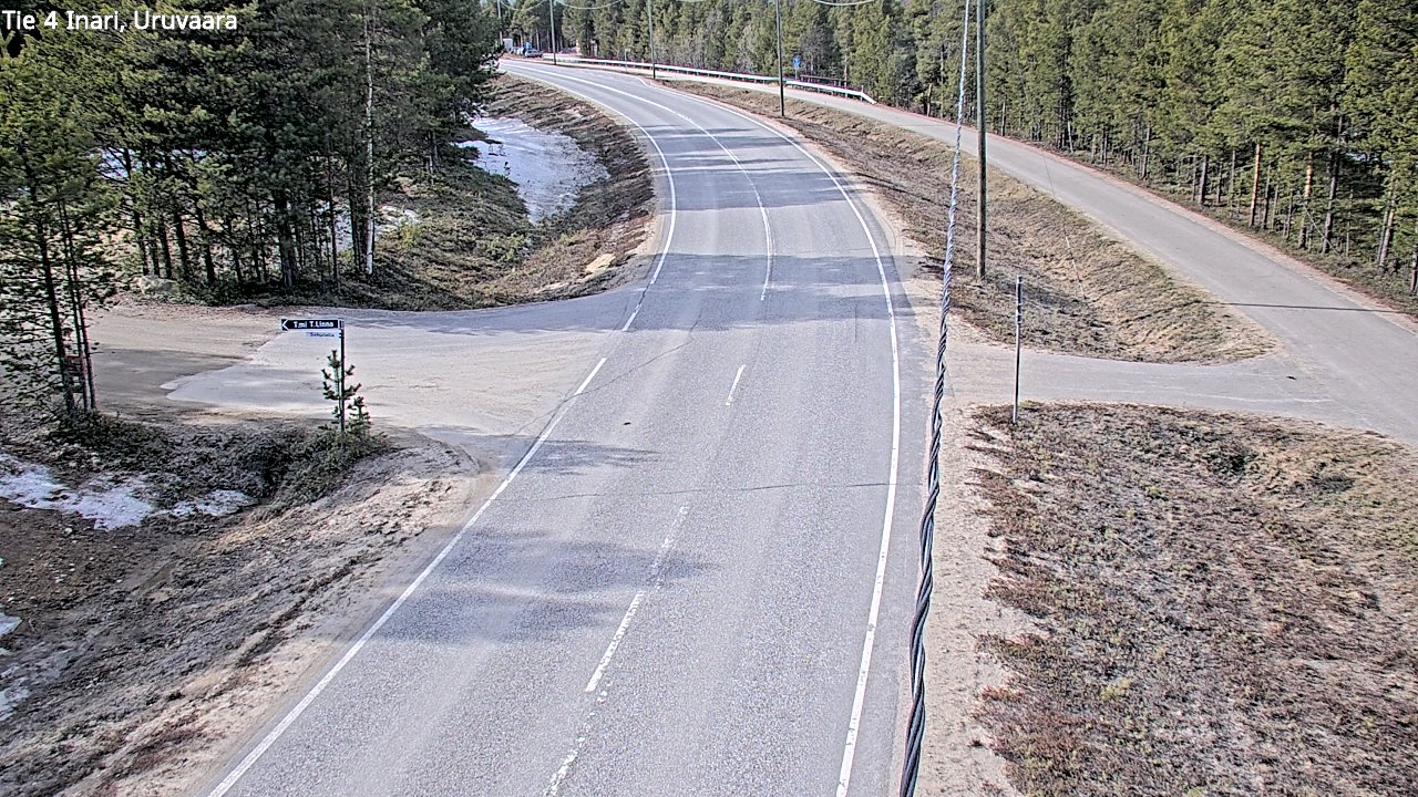 Weather Camera Image Road 4 Inari, Uruvaara, Inari, Lappi