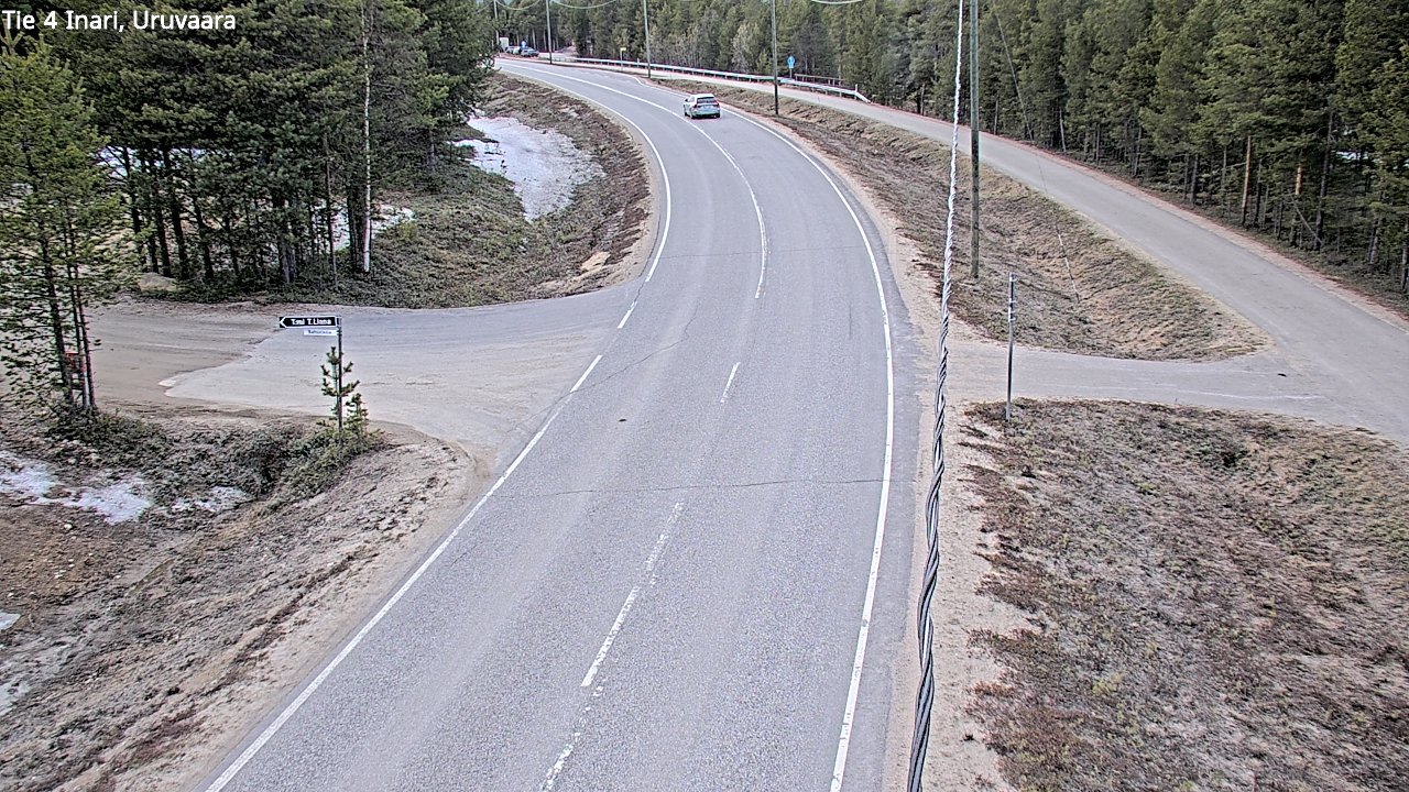Weather Camera Image Road 4 Inari, Uruvaara, Inari, Lappi
