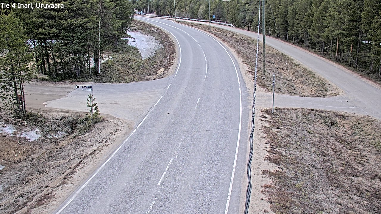 Weather Camera Image Road 4 Inari, Uruvaara, Inari, Lappi