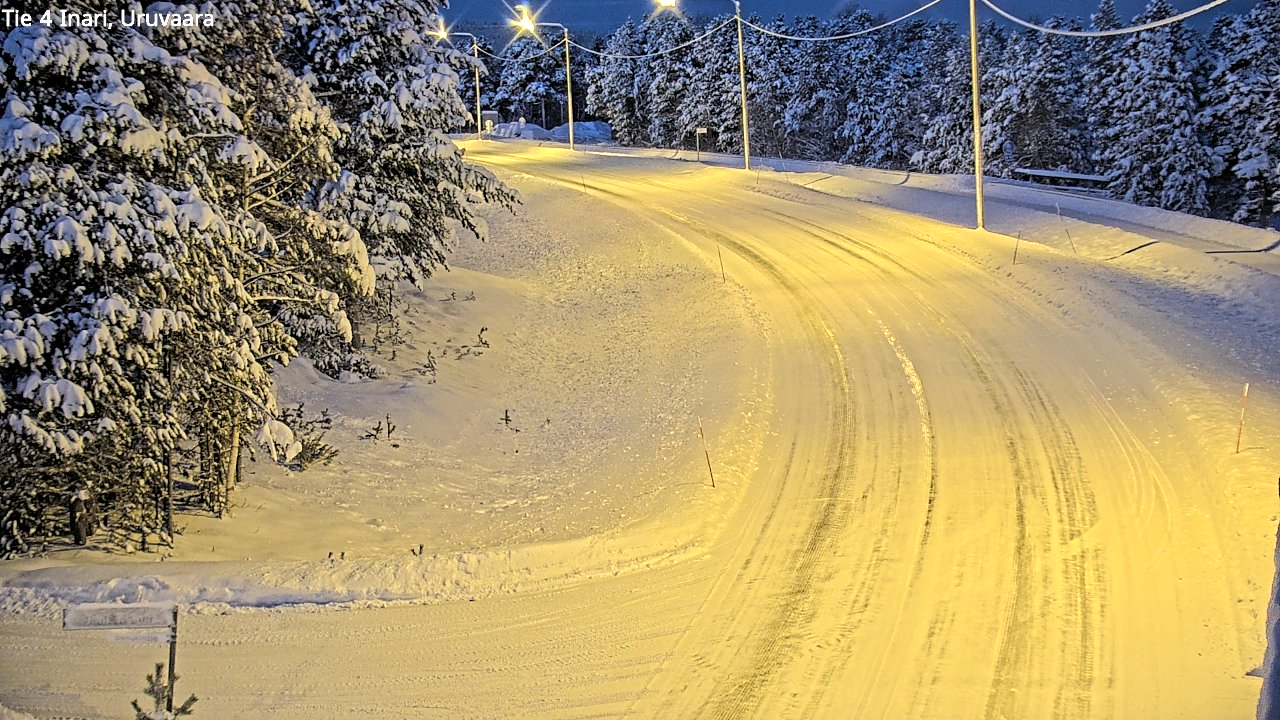 Weather Camera Image Road 4 Inari, Uruvaara, Inari, Lappi
