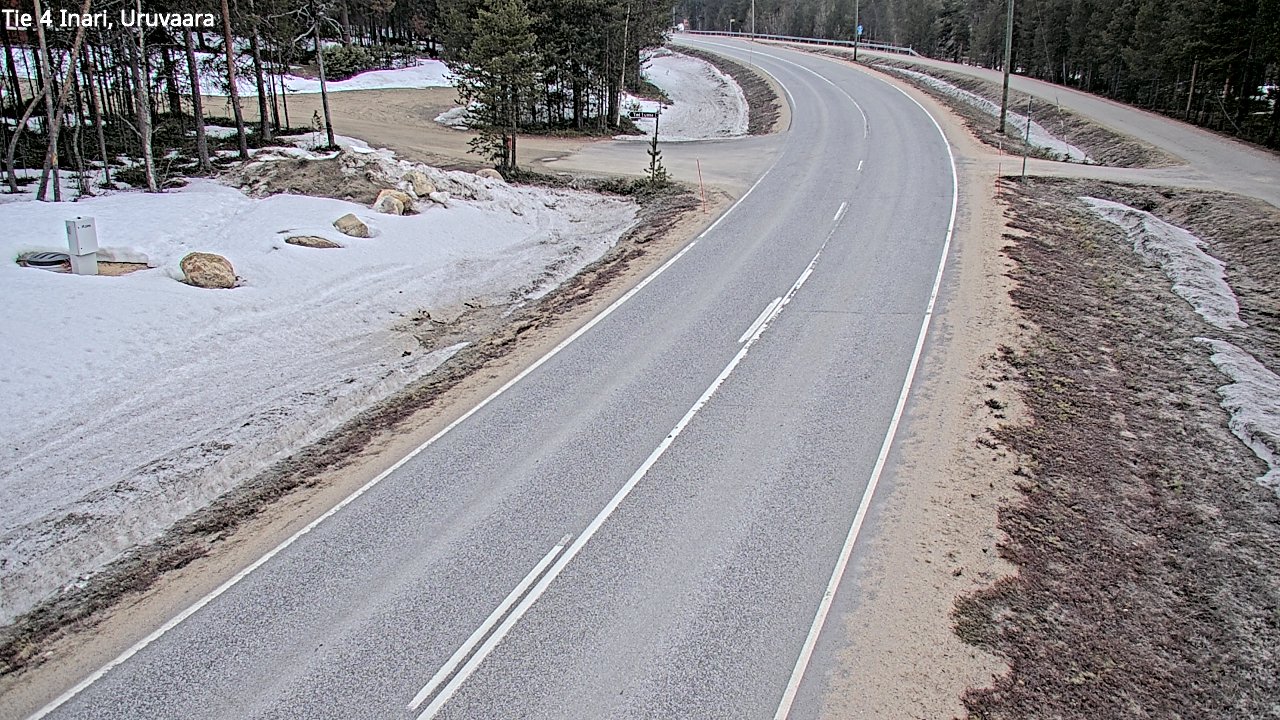Weather Camera Image Väg 4 Enare, Uruvaara, Inari, Lappi