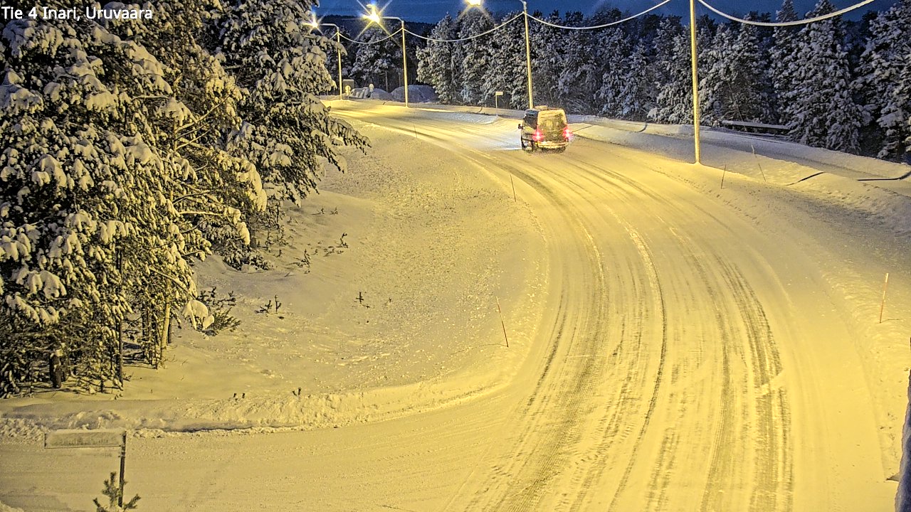 Weather Camera Image Väg 4 Enare, Uruvaara, Inari, Lappi