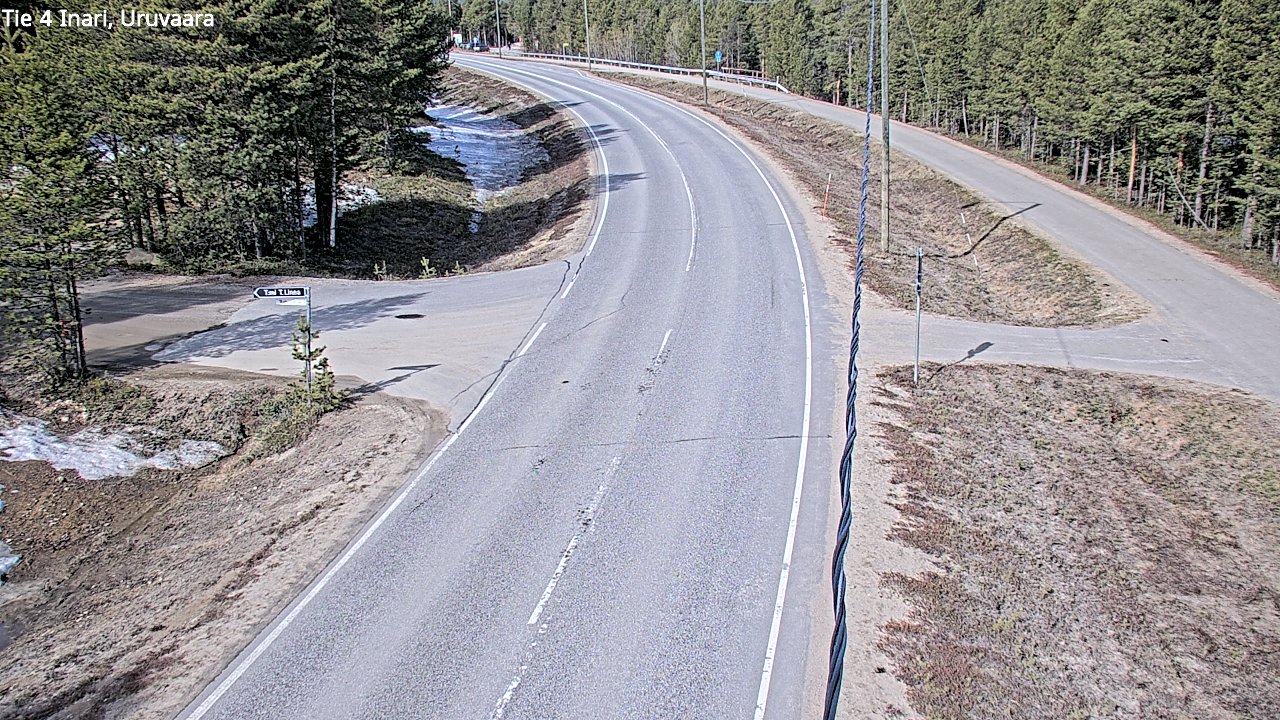 Weather Camera Image Road 4 Inari, Uruvaara, Inari, Lappi