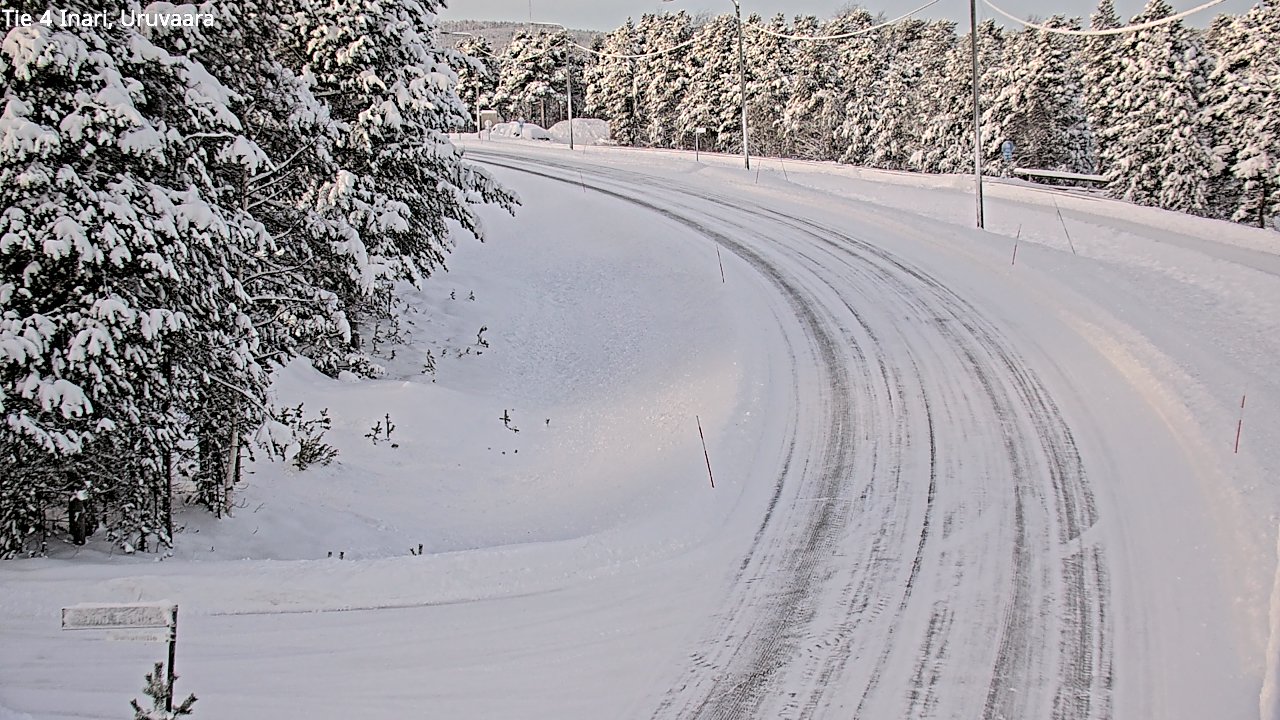 Weather Camera Image Road 4 Inari, Uruvaara, Inari, Lappi