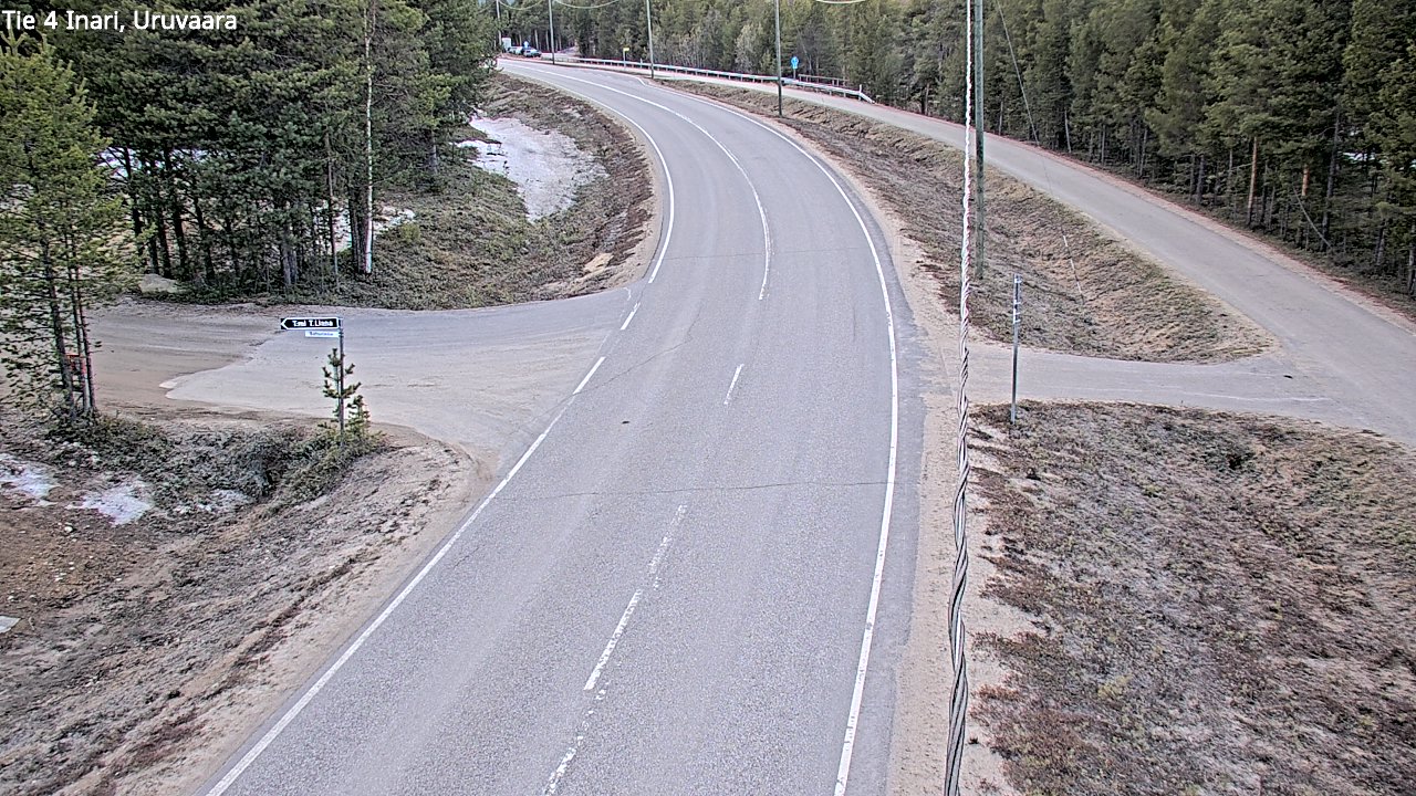 Weather Camera Image Road 4 Inari, Uruvaara, Inari, Lappi