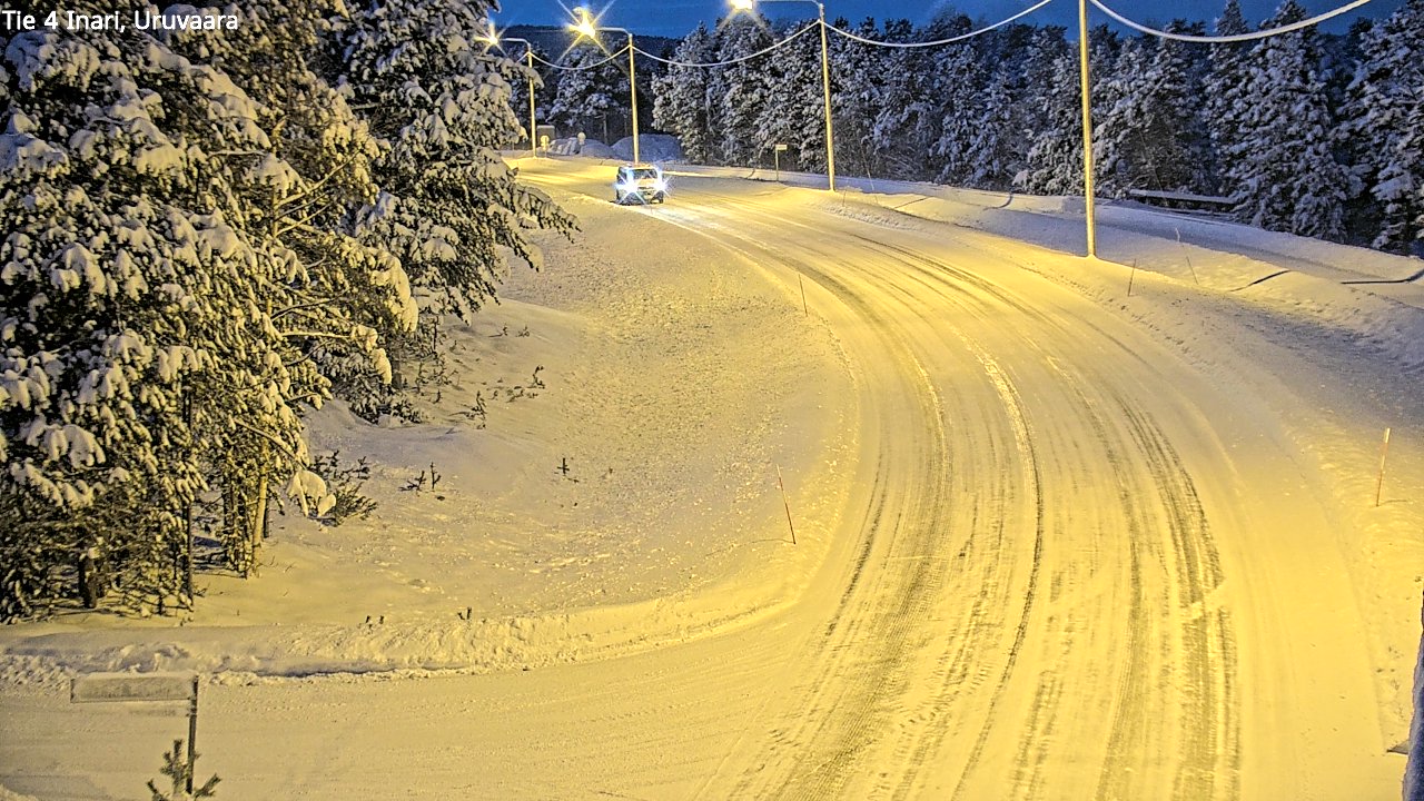 Weather Camera Image Väg 4 Enare, Uruvaara, Inari, Lappi
