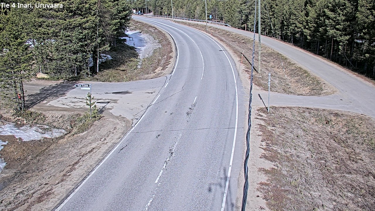 Weather Camera Image Road 4 Inari, Uruvaara, Inari, Lappi