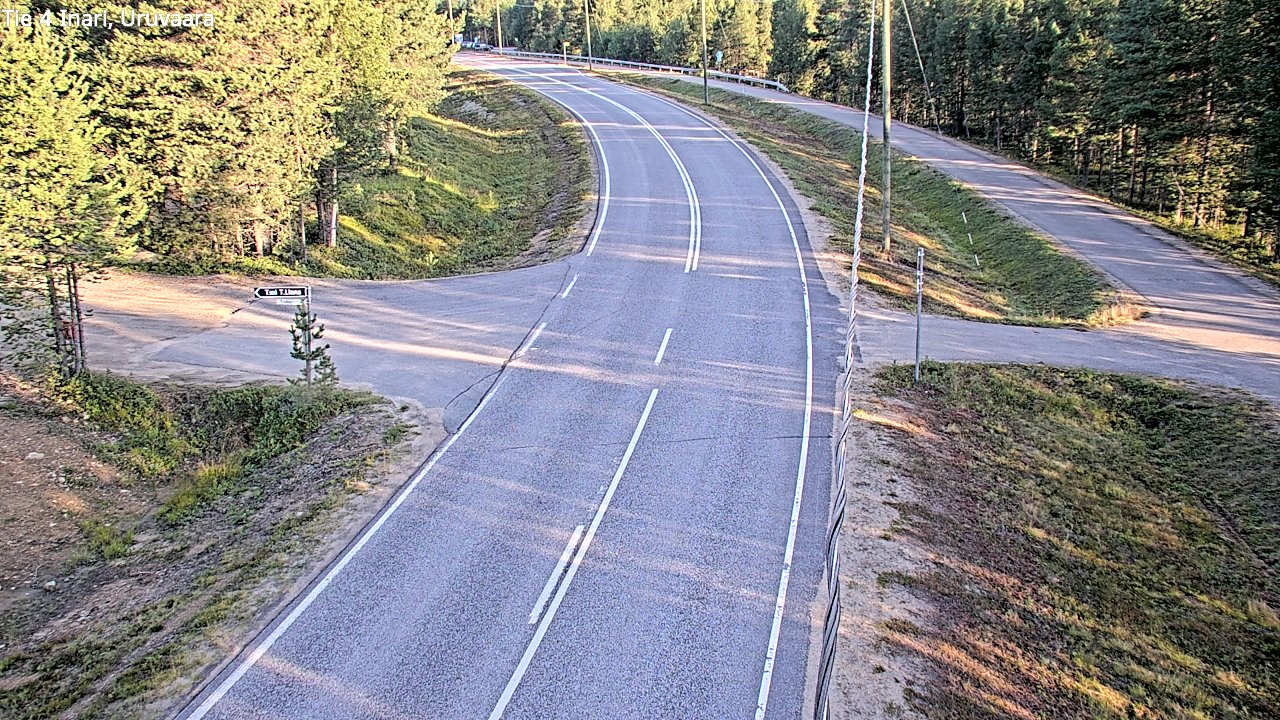Weather Camera Image Road 4 Inari, Uruvaara, Inari, Lappi