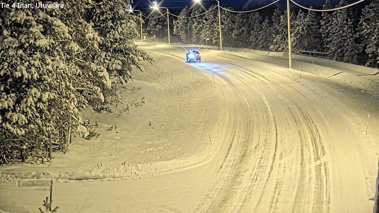 Weather Camera Image Väg 4 Enare, Uruvaara, Inari, Lappi