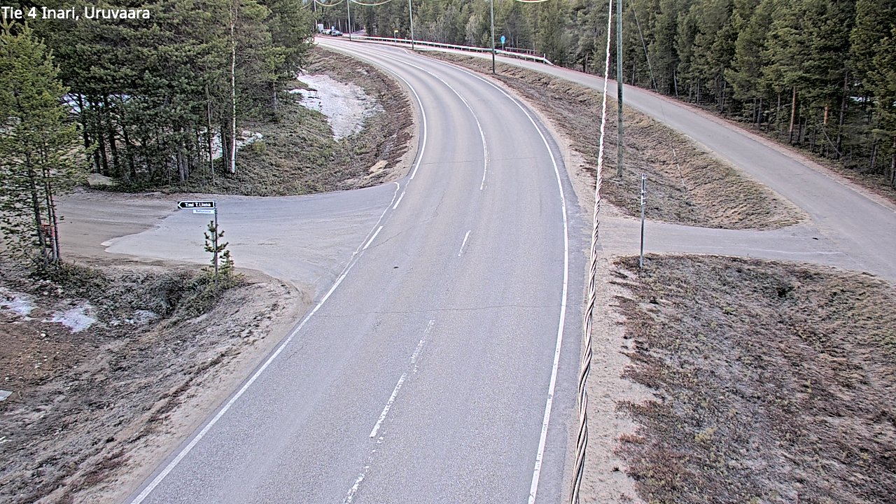 Weather Camera Image Road 4 Inari, Uruvaara, Inari, Lappi