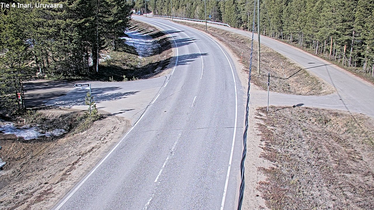 Weather Camera Image Road 4 Inari, Uruvaara, Inari, Lappi