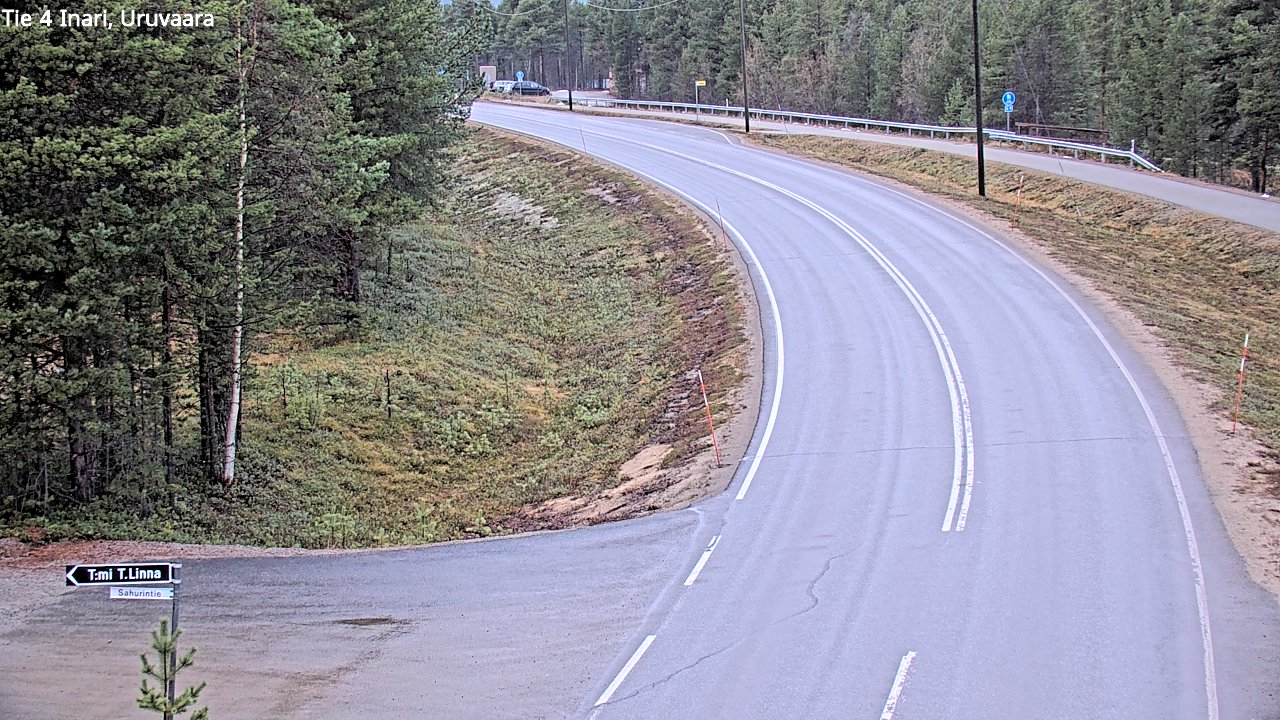 Weather Camera Image Väg 4 Enare, Uruvaara, Inari, Lappi