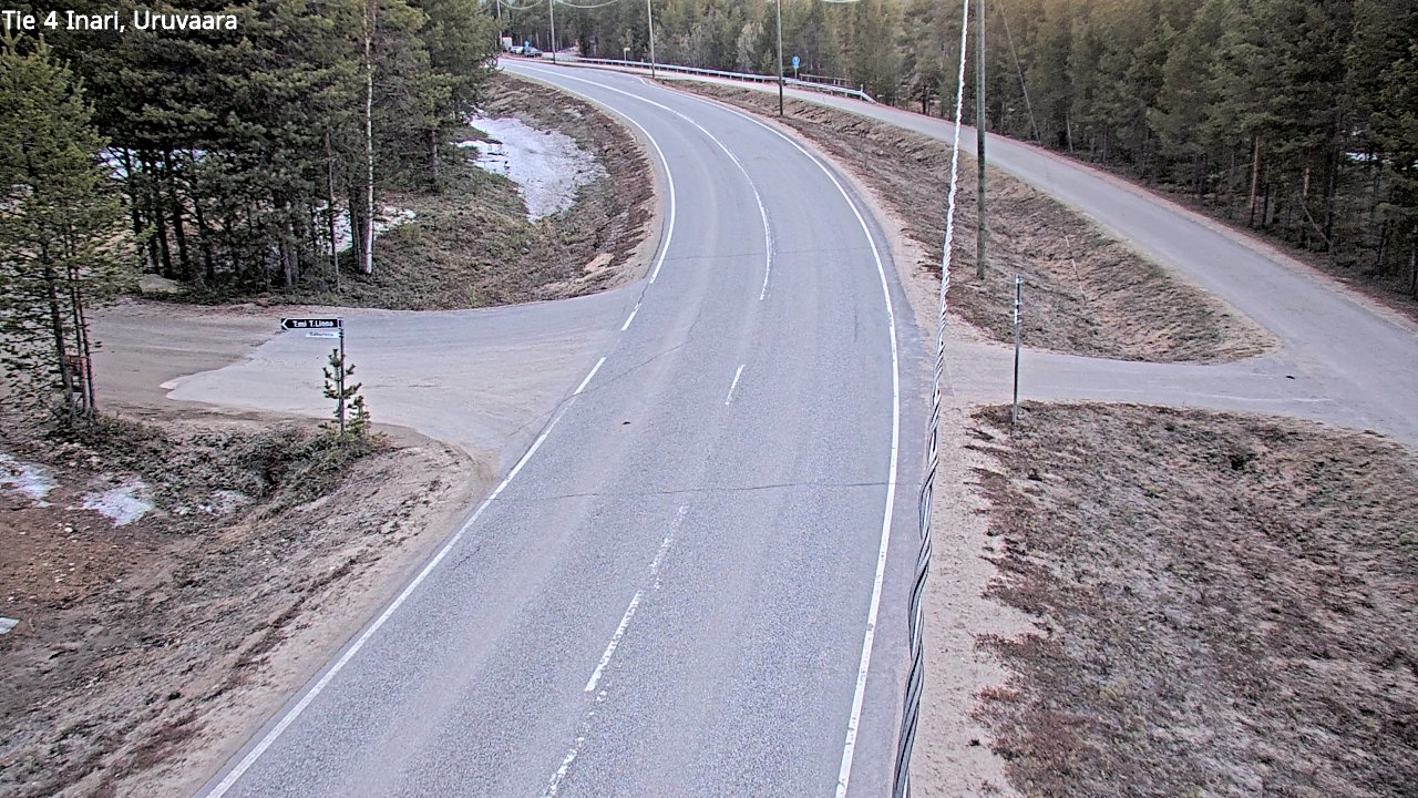 Weather Camera Image Road 4 Inari, Uruvaara, Inari, Lappi