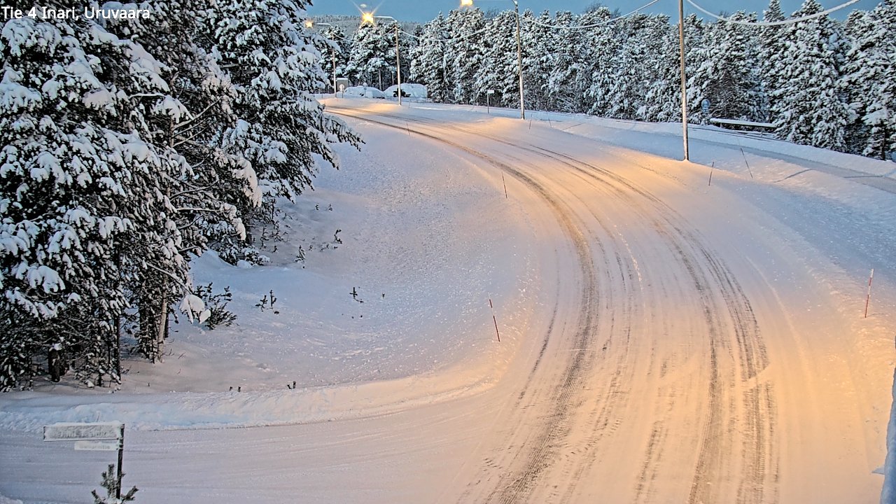 Weather Camera Image Road 4 Inari, Uruvaara, Inari, Lappi