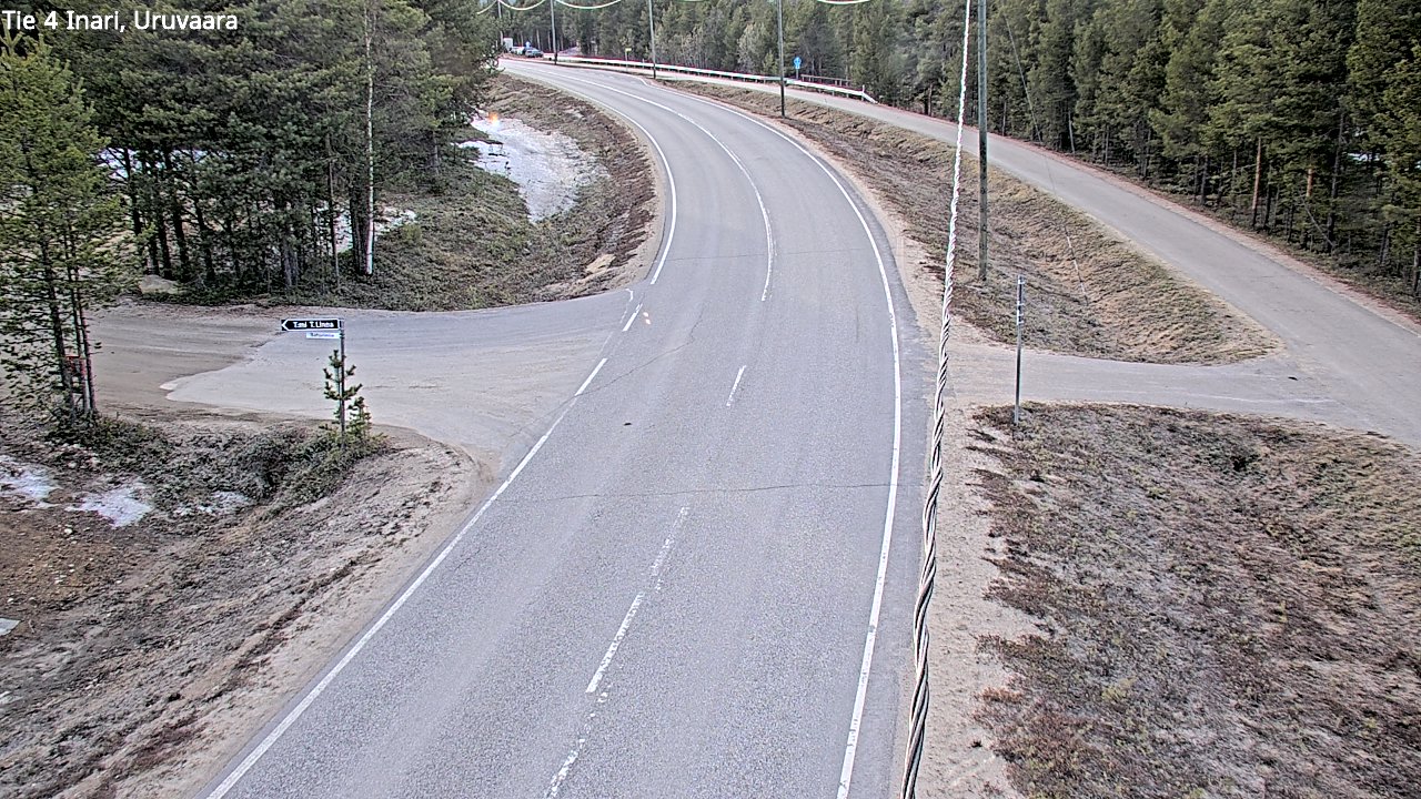 Weather Camera Image Road 4 Inari, Uruvaara, Inari, Lappi