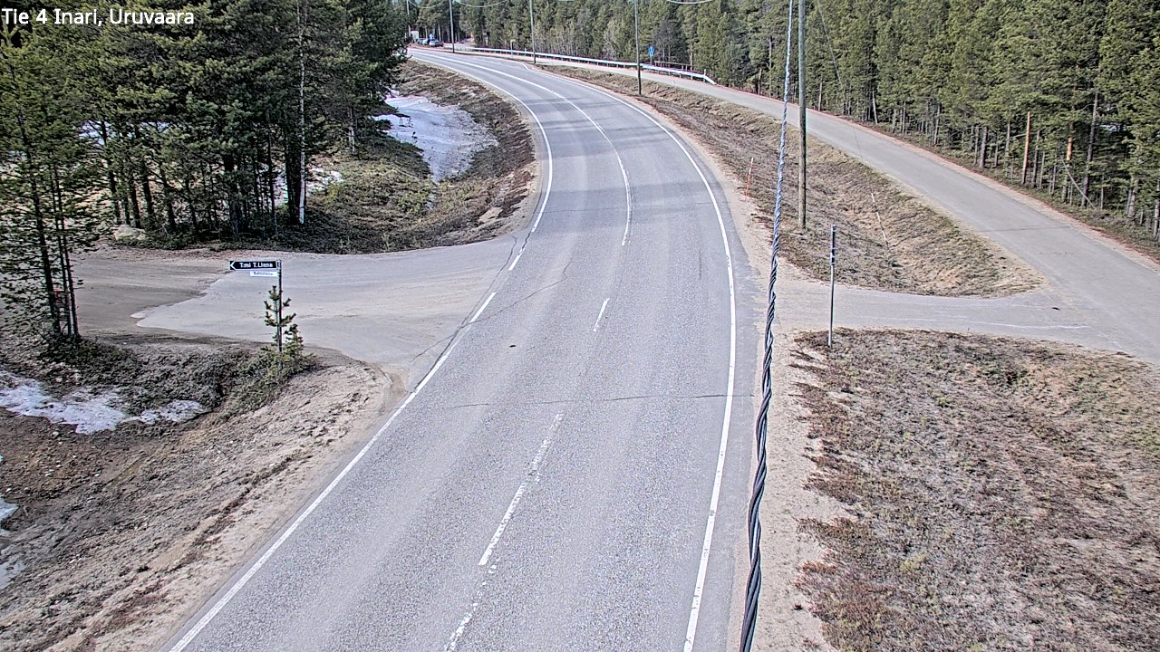 Weather Camera Image Road 4 Inari, Uruvaara, Inari, Lappi