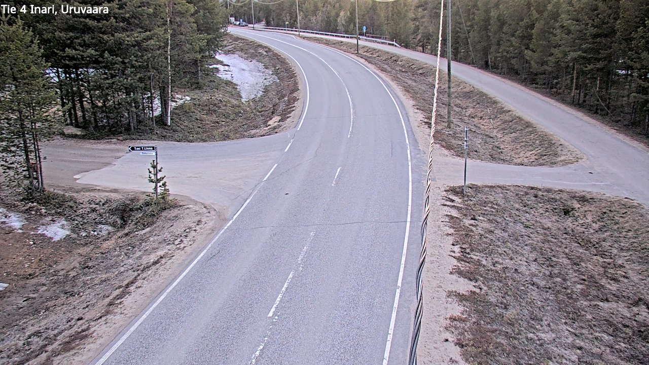 Weather Camera Image Road 4 Inari, Uruvaara, Inari, Lappi