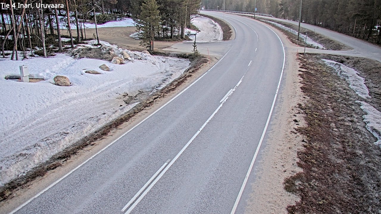 Weather Camera Image Road 4 Inari, Uruvaara, Inari, Lappi