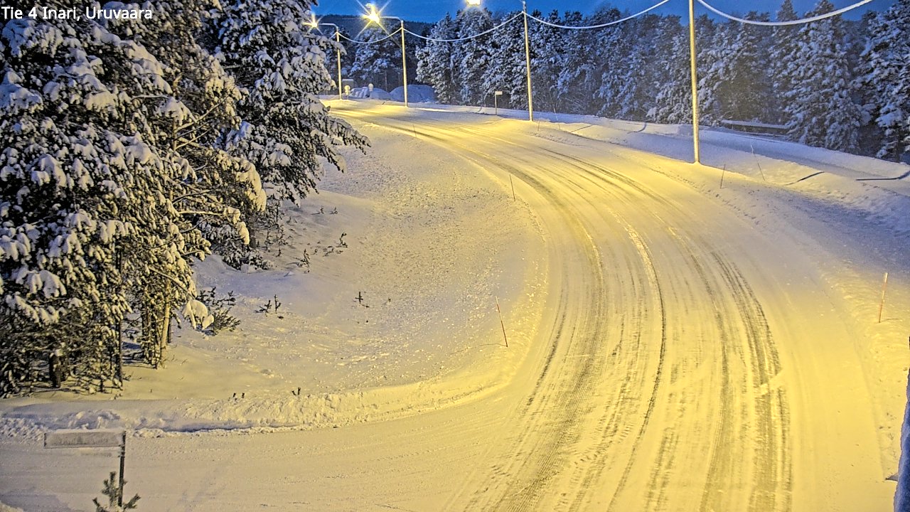 Weather Camera Image Road 4 Inari, Uruvaara, Inari, Lappi