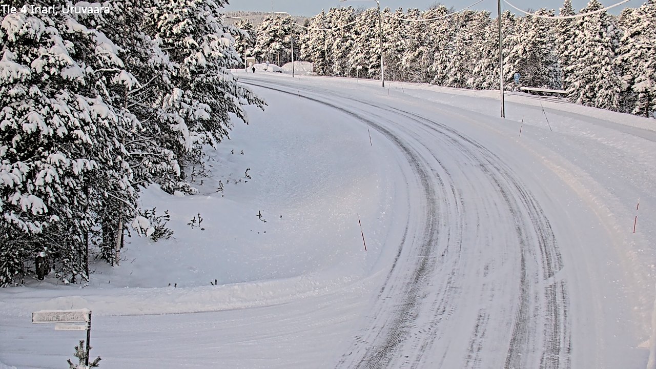 Weather Camera Image Road 4 Inari, Uruvaara, Inari, Lappi