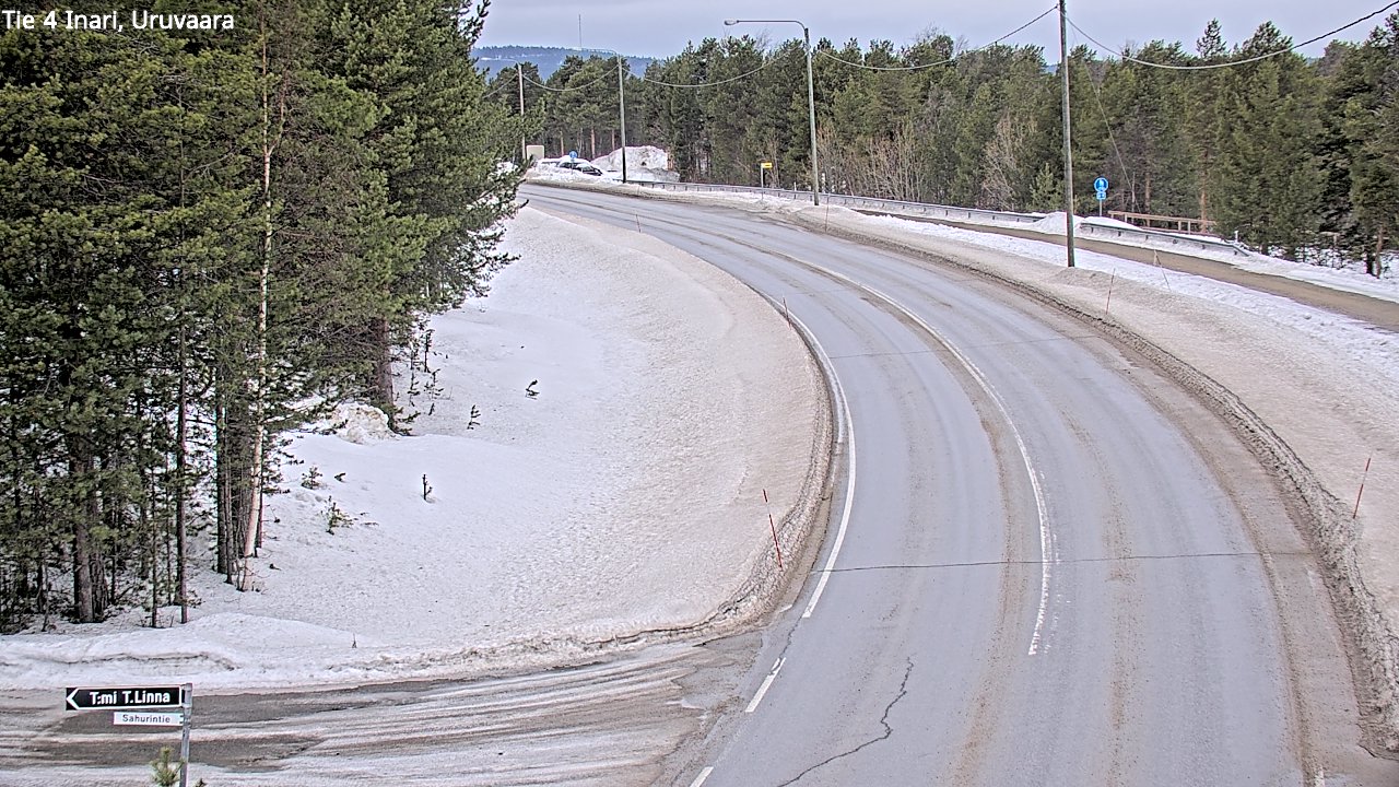 Weather Camera Image Road 4 Inari, Uruvaara, Inari, Lappi