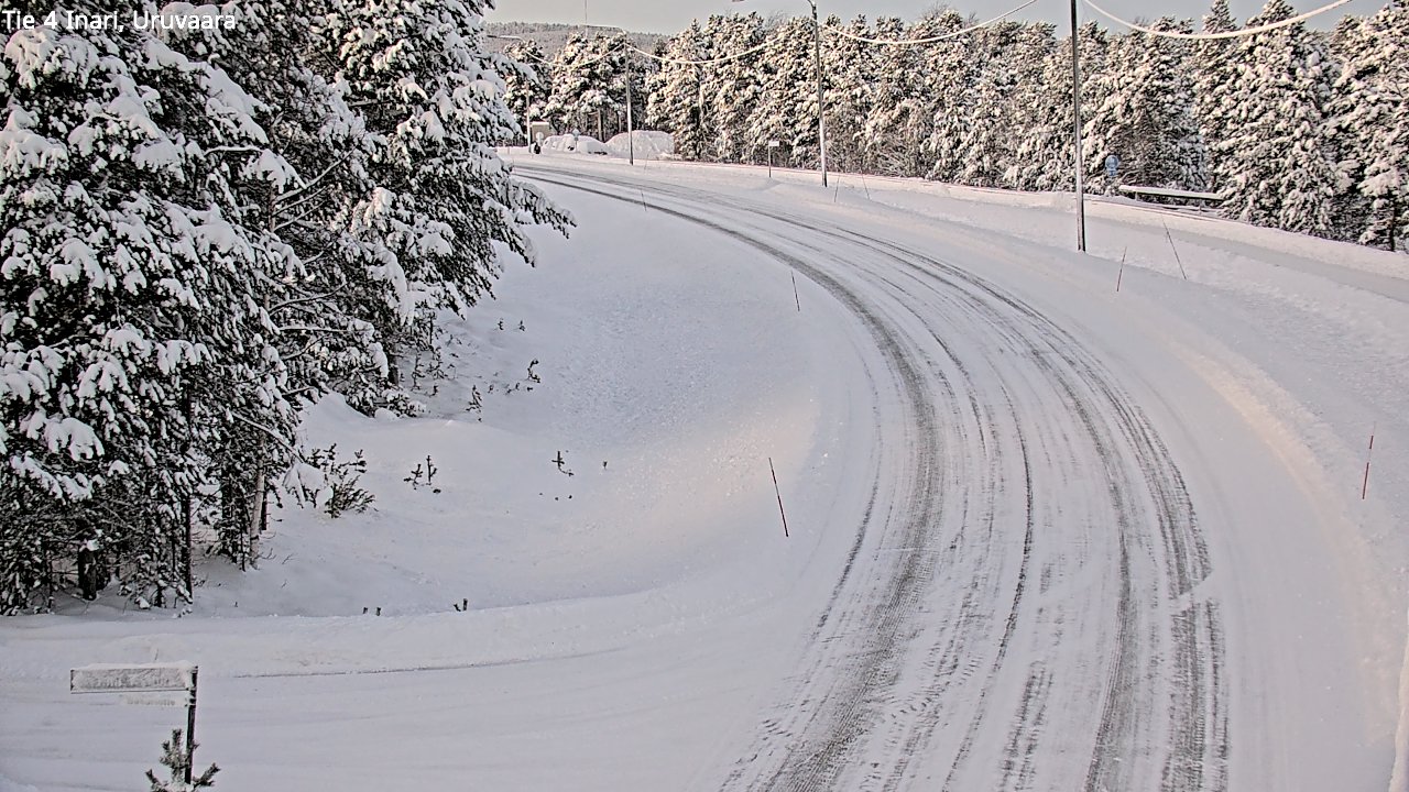 Weather Camera Image Road 4 Inari, Uruvaara, Inari, Lappi