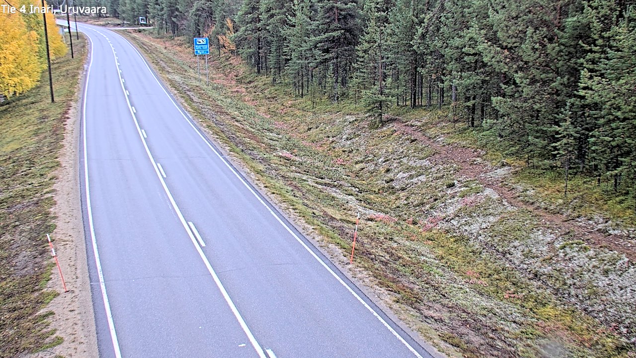 Weather Camera Image Road 4 Inari, Uruvaara, Inari, Lappi