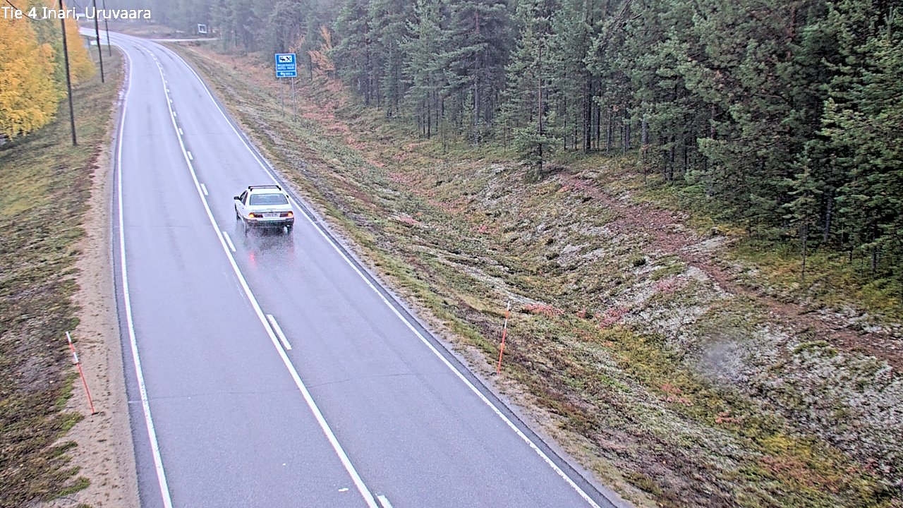 Weather Camera Image Road 4 Inari, Uruvaara, Inari, Lappi