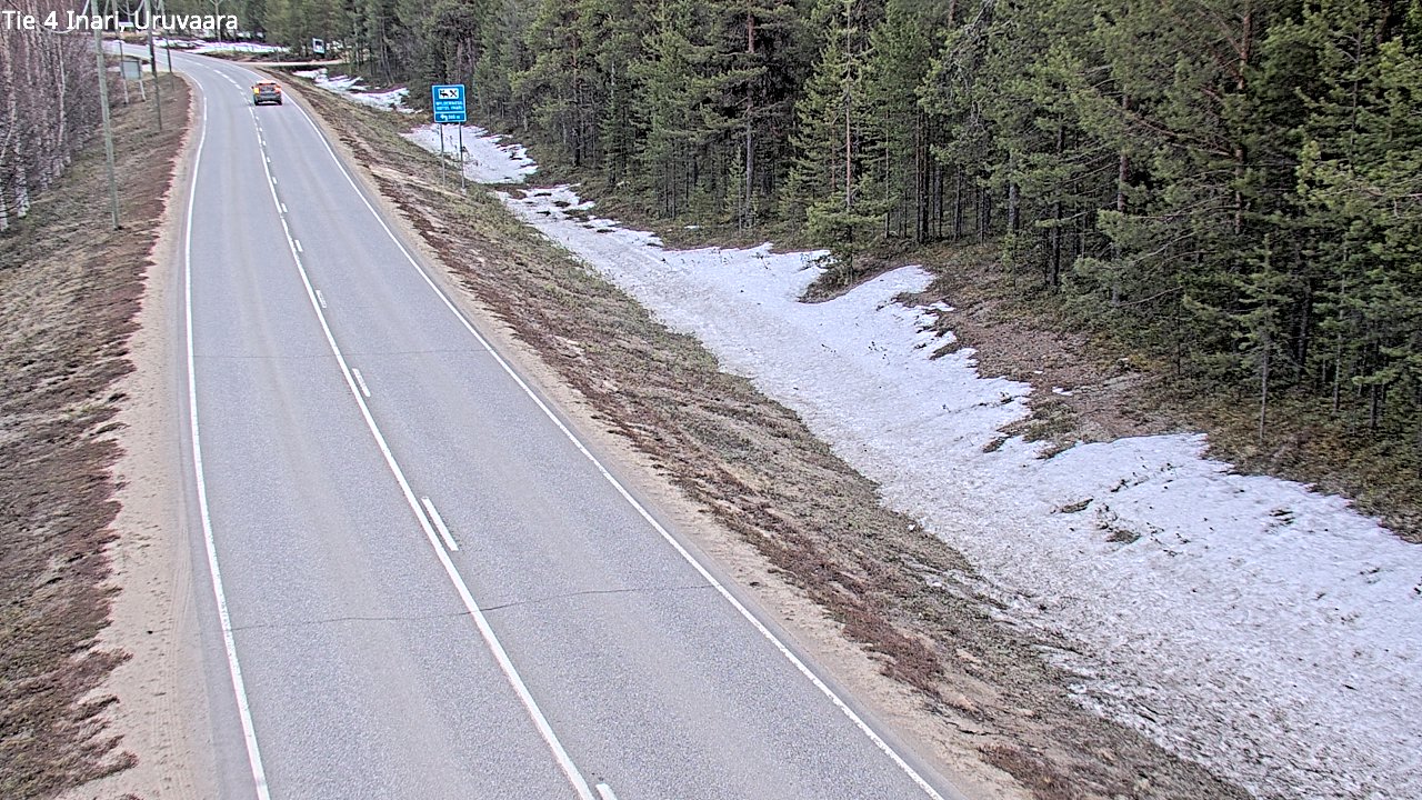 Weather Camera Image Road 4 Inari, Uruvaara, Inari, Lappi