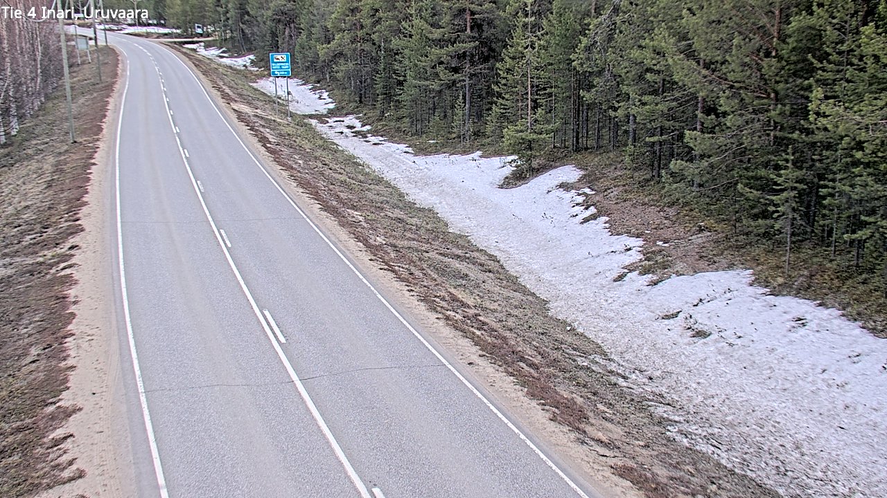 Weather Camera Image Road 4 Inari, Uruvaara, Inari, Lappi