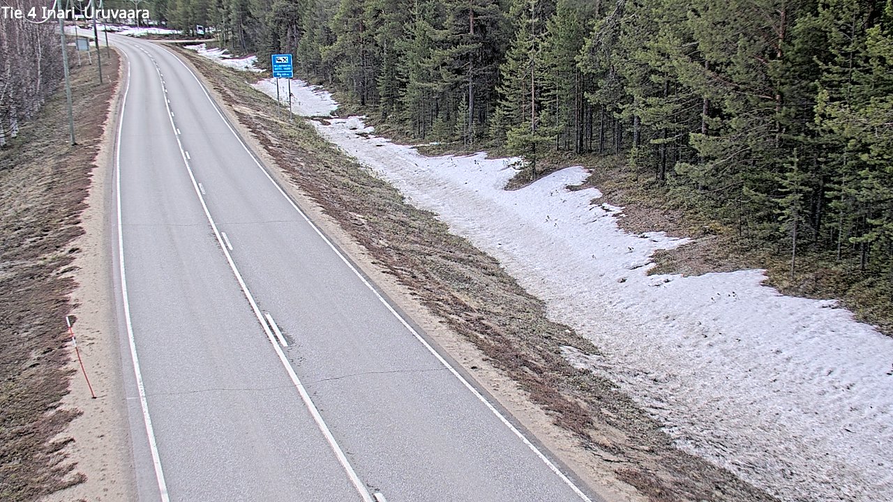 Weather Camera Image Road 4 Inari, Uruvaara, Inari, Lappi