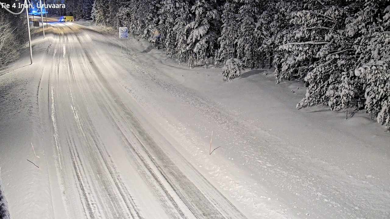Weather Camera Image Väg 4 Enare, Uruvaara, Inari, Lappi